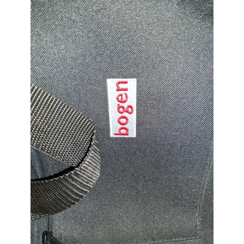 Bogen Tripod Carrying Case Bag Black Canvas 36 Inch Shoulder Strap Zippered Pock